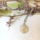 Médaille de la Vierge de profil - argent - 1