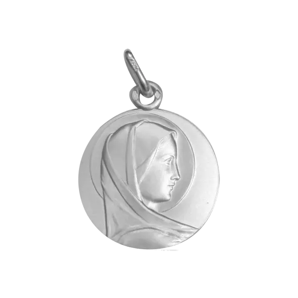 Médaille de la Vierge de profil - argent