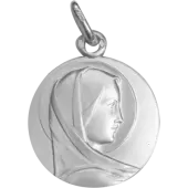 Médaille de la Vierge de profil - argent - 2