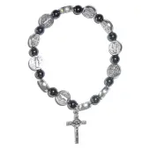 Bracelet Saint Benoit hématite - 2