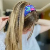 Foulard Vivre d'Amour Violet - 50 cm - 3