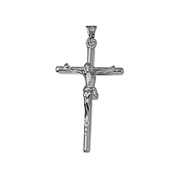 Croix avec le Christ en argent