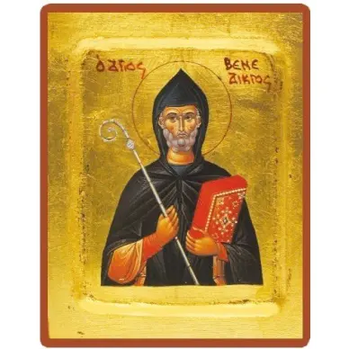 Icône creuse de Saint Benoit