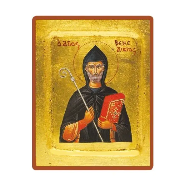 Icône creuse de Saint Benoit