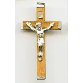 Croix pendentif - Bois clair ou noir - 1