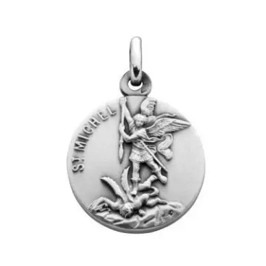 Médaille Saint Michel Archange - 18 mm - argent