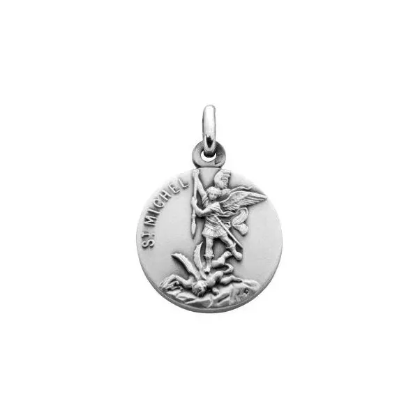 Médaille Saint Michel Archange - 18 mm - argent