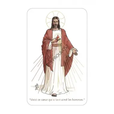 Carte Sacré-Cœur de Jésus