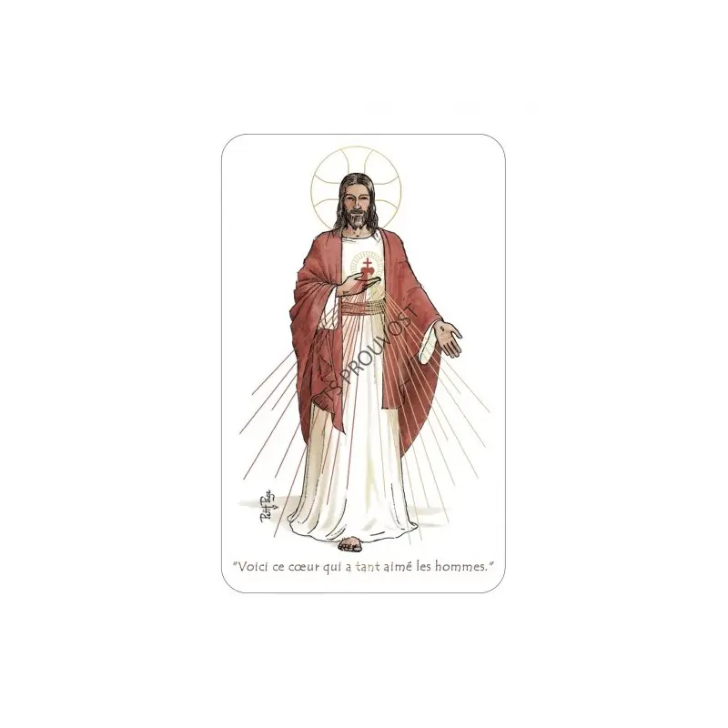 Carte Sacré-Cœur de Jésus