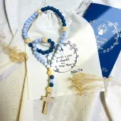 Chapelet pour enfant en perles de silicone + livret d'apprentissage - 2