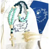 Chapelet pour enfant en perles de silicone + livret d'apprentissage - 4