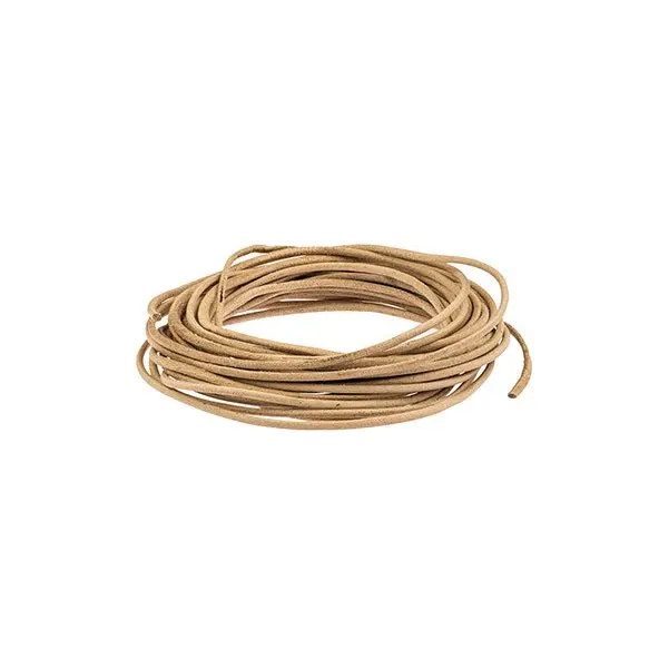 Cordon de cuir naturel 2 mm - 80 cm