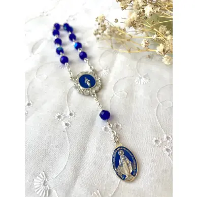 Dizainier Vierge Miraculeuse - Bleu