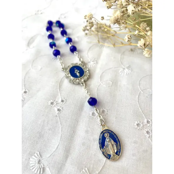 Dizainier Vierge Miraculeuse - Bleu
