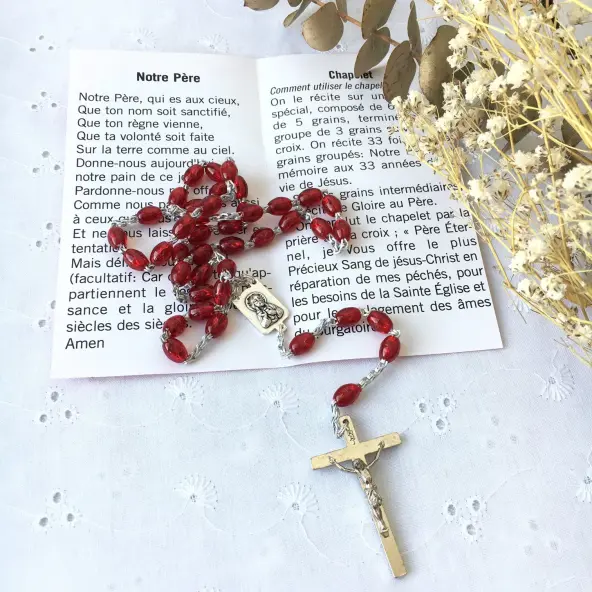 Chapelet Précieux Sang de Jésus