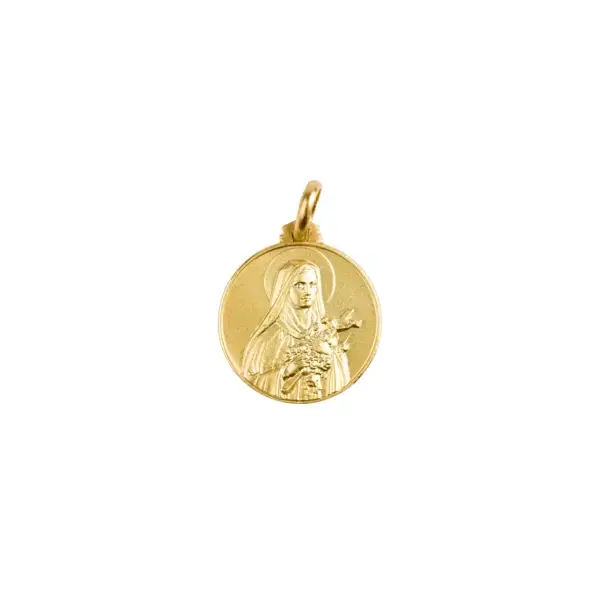 Médaille Sainte Thérèse - plaqué or