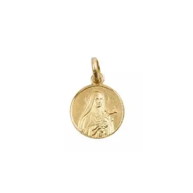 Médaille Sainte Thérèse - plaqué or