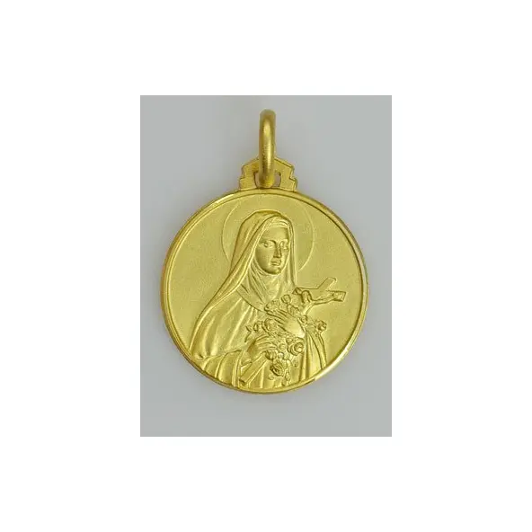Médaille Sainte Thérèse - plaqué or