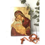 Icône plate Vierge de Tendresse - 1