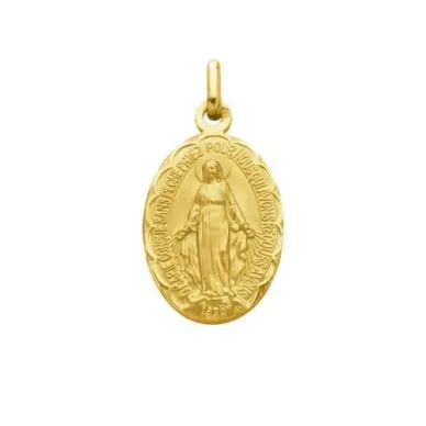 Médaille Miraculeuse festonnée en plaqué or