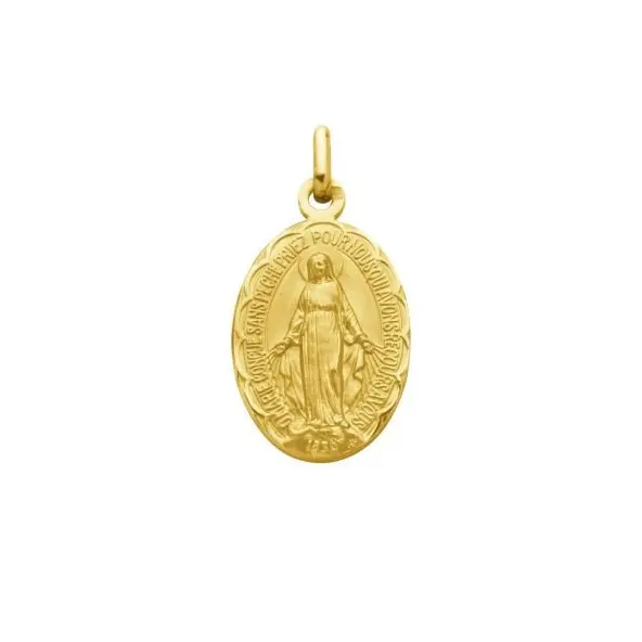 Médaille Miraculeuse festonnée en plaqué or