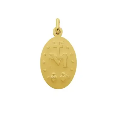 Médaille Miraculeuse festonnée en plaqué or