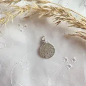 Médaille de Saint Christophe bord plat - 14 mm - 3