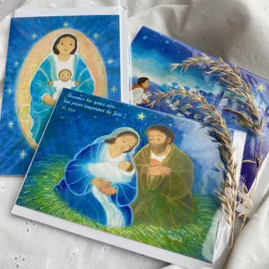 Cartes double de Noël  - Maïté Roche