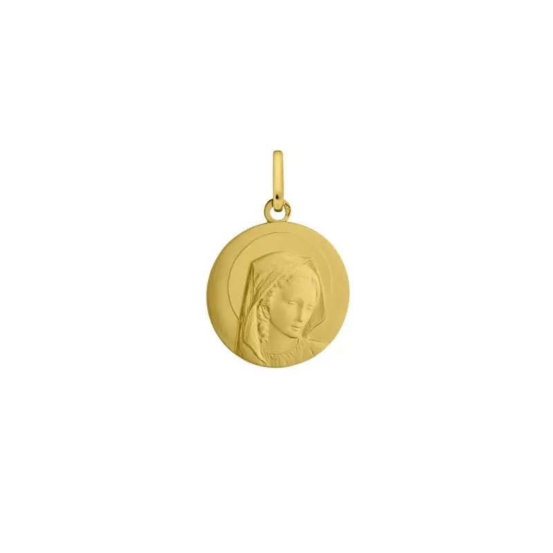 Médaille de la Vierge auréolée 17 mm en or 18 carats