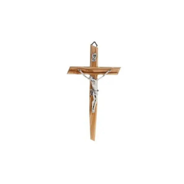 Crucifix moderne - Bois d'olivier