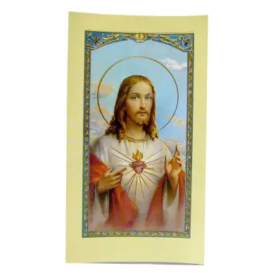 Image avec prière - Sacré-Coeur de Jésus