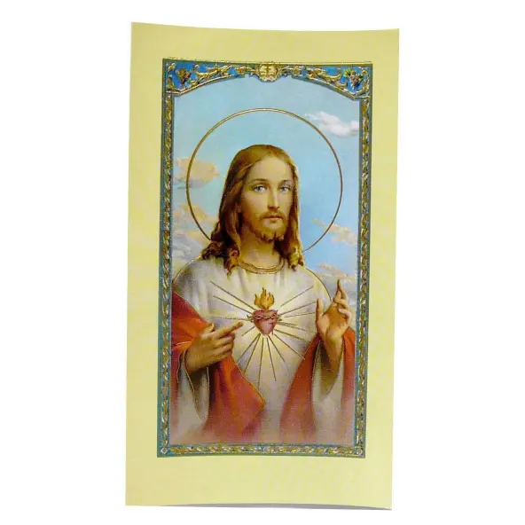 Image avec prière - Sacré-Coeur de Jésus