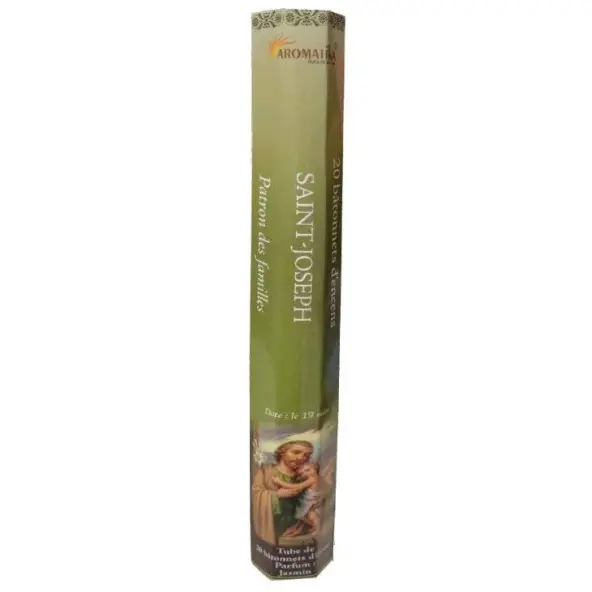 Encens naturel Saint Joseph tube de 20 bâtonnets