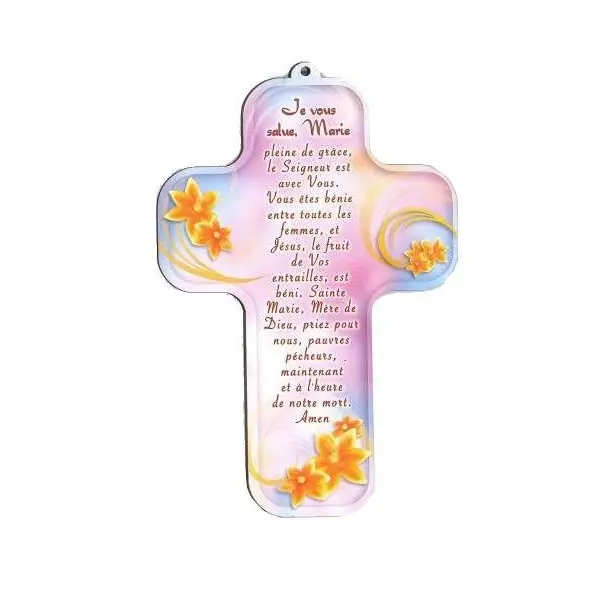 Croix pour enfant - 'Je vous salue Marie'