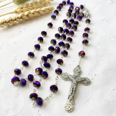 Chapelet cristal - Améthyste