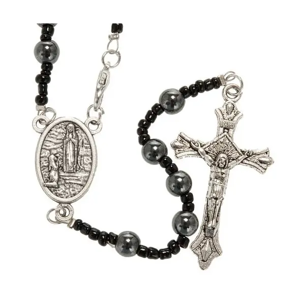 Chapelet Notre Dame de Lourdes - Hématite
