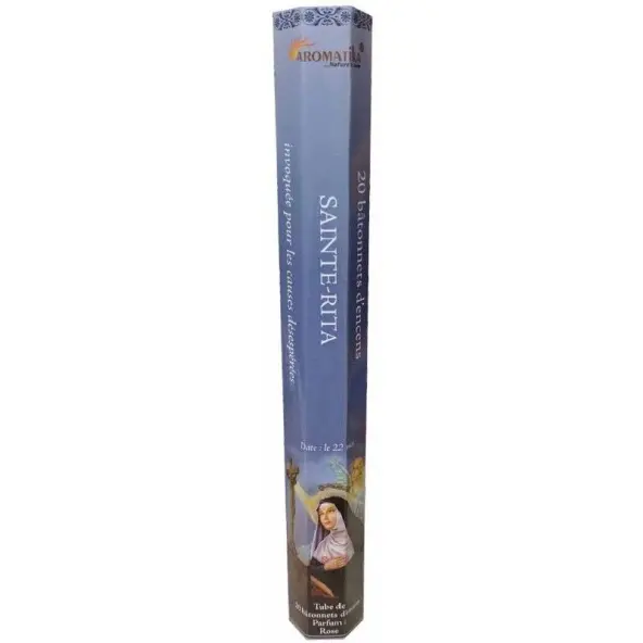 Encens naturel Sainte Rita tube de 20 bâtonnets