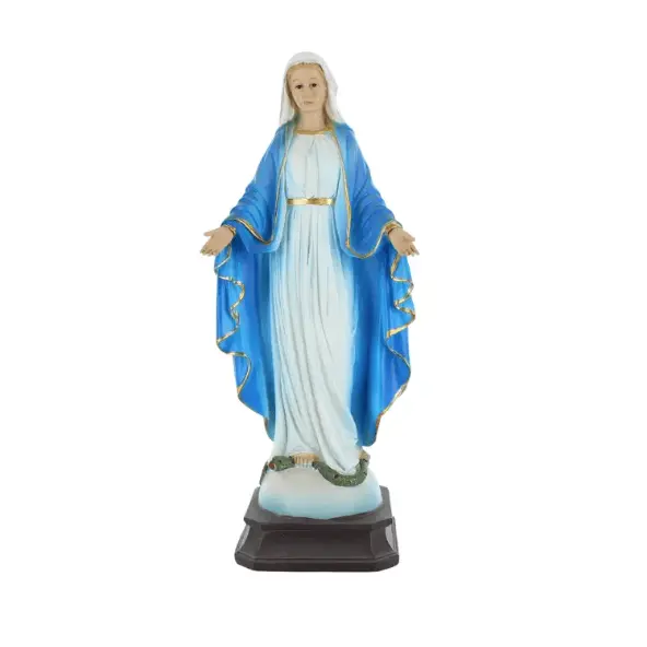 Statue Vierge Miraculeuse 30 cm - intérieure/extérieure