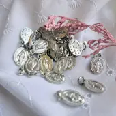 Petite Médaille Miraculeuse 12 mm - métal argenté - 1