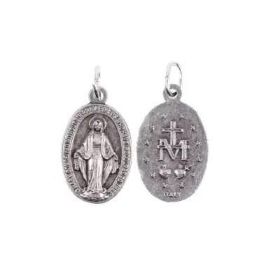 Petite Médaille Miraculeuse 12 mm - métal argenté