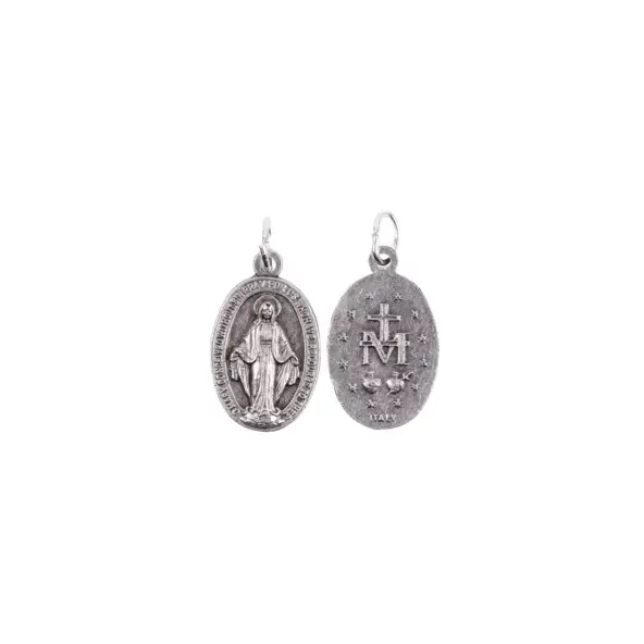 Petite Médaille Miraculeuse 12 mm - métal argenté
