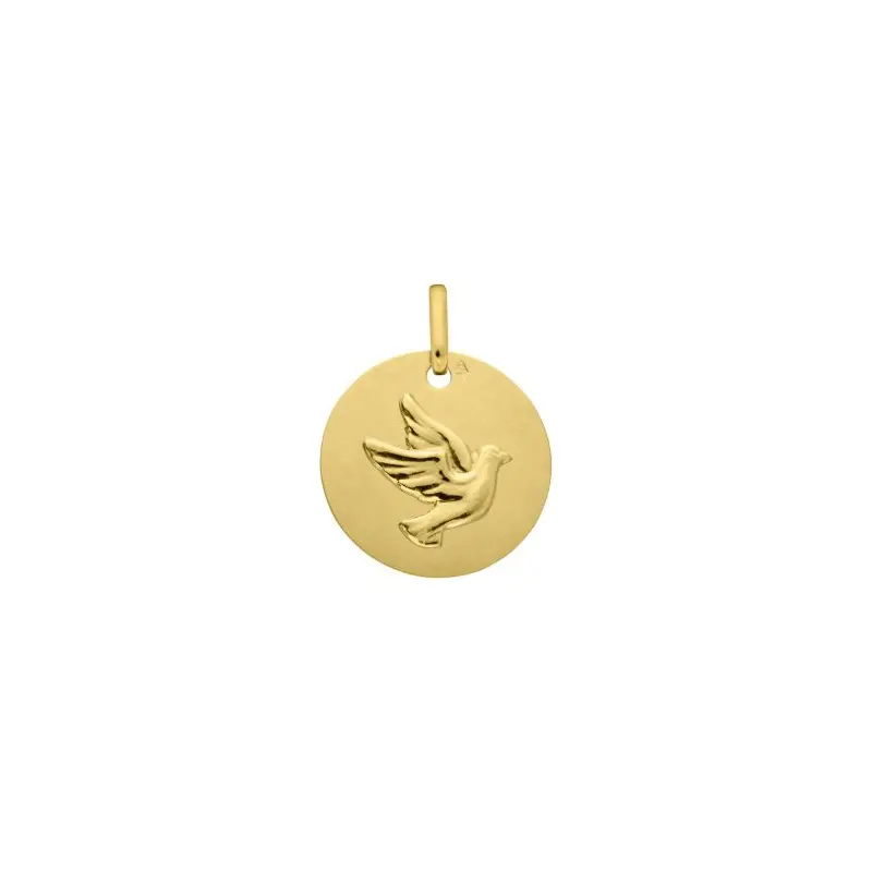 Médaille Colombe de l'Esprit Saint en or 18 carats