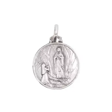 Médaille Notre Dame de Lourdes - argent