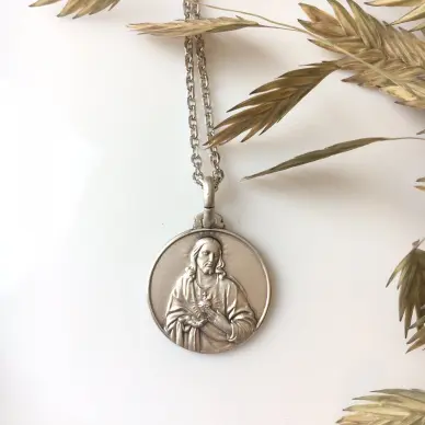 Médaille Sacré-Cœur de Jésus - argent