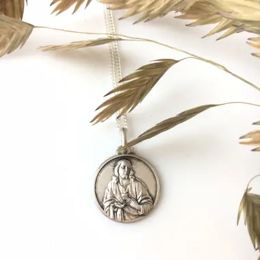 Médaille Sacré-Cœur de Jésus - argent