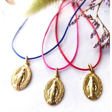 Médaille Miraculeuse festonnée 19 mm - métal doré