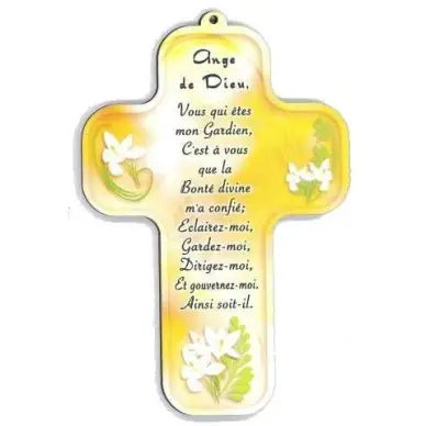 Croix enfantine - 'Ange de Dieu'