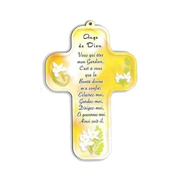 Croix enfantine - 'Ange de Dieu'