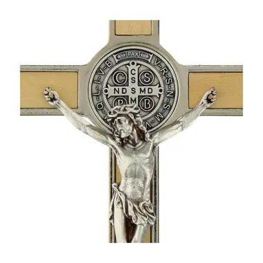 Croix de Saint Benoit - Bois d'érable - 12 cm