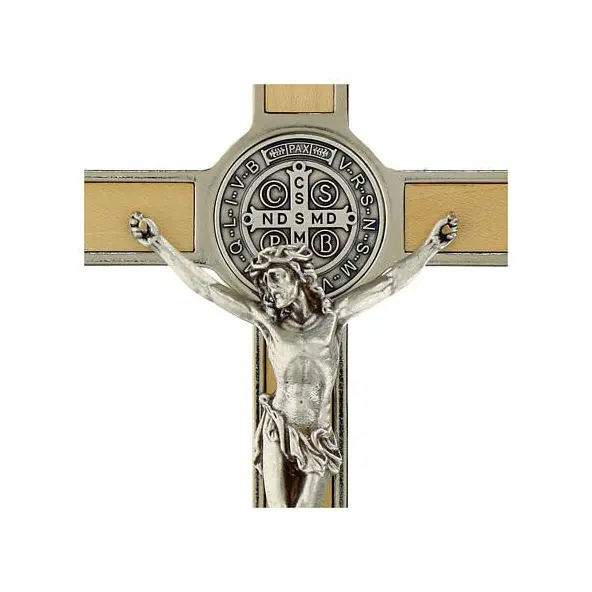 Croix de Saint Benoit - Bois d'érable - 12 cm